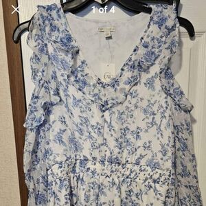 Blue/White Dress Cato Brand Size Small